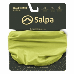 CUELLO TERMICO SOFT MICROFIBRA VERDE FLUO SALPA
