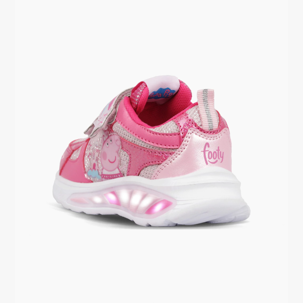 ZAPATILLAS FOOTY PEPPA PIG DREAMER FUCSIA CON LUZ AL PISAR – RVD