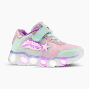ZAPATILLAS FOOTY MINI SUPER STAR AQUA LUZ AL PISAR