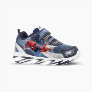 ZAPATILLAS SPIDERMAN AZUL CON LUZ AL PISAR FOOTY